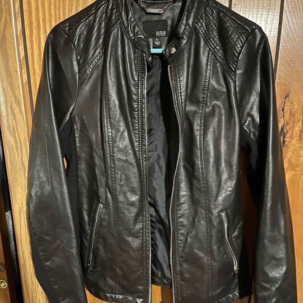 Faux leather jacket